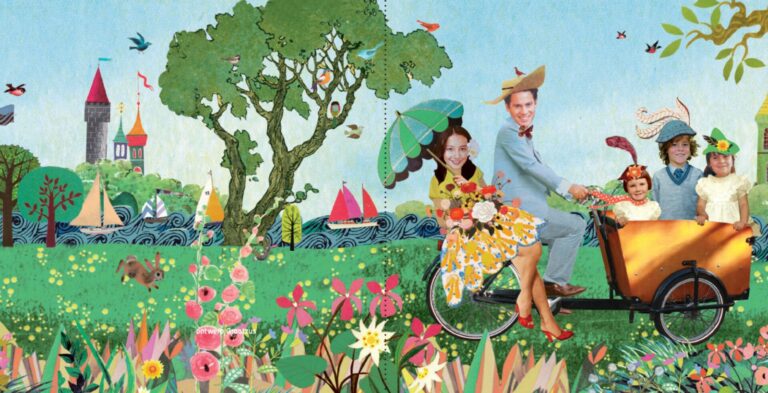 Origineel uniek feest vintage retro poesie nostalgie gezellig vrolijk kleurrijk stoer schattig nostalgisch fantasie creatief art kunst illustratie illustration festival foodtruck bakfiets op de fiets achterop reuzenrad amsterdam rotterdam kijkplaat zoekprent zoekplaat zoekboek kinderboek festival reizen gepersonaliseerd Bloemen dieren bootje gezin familie portret Huwelijk trouwen trouwfeest huwelijksfeest liefdesfeest Gay homo homohuwelijk lesbisch tweevrouwen tweemannen samelove LHTB gay huwelijkskaarten bolide VW kever trouwauto trouwlocatie familieportret