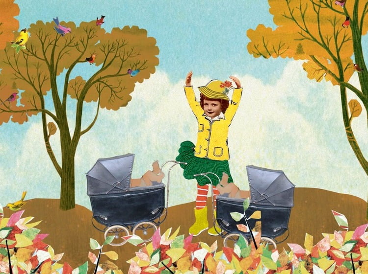 Geboortekaartje aankondiging announcement birth kaartje birthcard card baby babycard Origineel uniek feest vintage retro poesie nostalgie gezellig vrolijk kleurrijk stoer schattig nostalgisch fantasie creatief art kunst illustratie illustration gouden boekje kijkplaat zoekprent zoekplaat zoekboek kinderboek festival reizen gepersonaliseerd Bloemen dieren broer zus kindje meisje jongen genderneutraal gender neutraal cultuur huidskleur zwart donker Turks Chinees halfbloed Marokkaans Surinaams Antilliaans grote broer grote zus kinderwagen wagentje wiegje stroller Pram wandelwagen bos natuur vrolijk grappig fantasie herfst tweeling meerling twin drieling