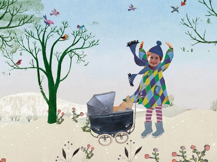 Geboortekaartje aankondiging announcement birth kaartje birthcard card baby babycard Origineel uniek feest vintage retro poesie nostalgie gezellig vrolijk kleurrijk stoer schattig nostalgisch fantasie creatief art kunst illustratie illustration gouden boekje kijkplaat zoekprent zoekplaat zoekboek kinderboek festival reizen gepersonaliseerd Bloemen dieren broer zus kindje meisje jongen genderneutraal gender neutraal cultuur huidskleur zwart donker Turks Chinees halfbloed Marokkaans Surinaams Antilliaans grote broer grote zus kinderwagen wagentje wiegje stroller Pram wandelwagen bos natuur vrolijk grappig fantasie winter sneeuw tuin buiten