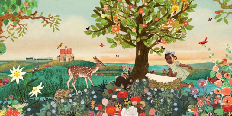 Geboortekaartje aankondiging announcement birth kaartje birthcard card baby babycard Origineel uniek feest vintage retro poesie nostalgie gezellig vrolijk kleurrijk stoer schattig nostalgisch fantasie creatief art kunst illustratie illustration gouden boekje kijkplaat zoekprent zoekplaat zoekboek kinderboek festival reizen gepersonaliseerd Bloemen dieren broer zus kindje meisje jongen genderneutraal gender neutraal cultuur huidskleur zwart donker Turks Chinees halfbloed Marokkaans Surinaams Antilliaans Landschap bos bosdieren konijn das hert Bambi hertjes vos vosje uil haas romantisch poesie nazomer gezellig warm grote zus grote broer