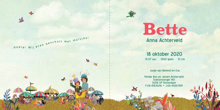 Geboortekaartje aankondiging announcement birth kaartje birthcard card baby babycard Origineel uniek feest vintage retro poesie nostalgie gezellig vrolijk kleurrijk stoer schattig nostalgisch fantasie creatief art kunst illustratie illustration gouden boekje kijkplaat zoekprent zoekplaat zoekboek kinderboek festival reizen gepersonaliseerd Bloemen dieren broer zus kindje meisje jongen genderneutraal gender neutraal cultuur huidskleur zwart donker Turks Chinees halfbloed Marokkaans Surinaams Antilliaans festival Lowlands parade Pinkpop ballonnen vlaggetjes feest feestelijk dieren festival life reuzenrad romantisch