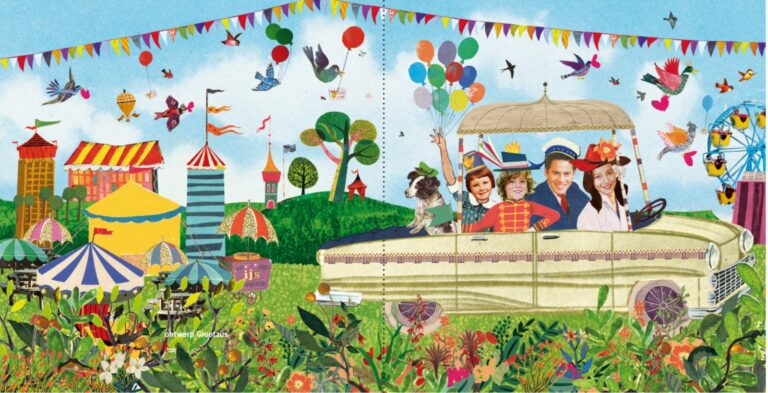 Origineel uniek feest vintage retro poesie nostalgie gezellig vrolijk kleurrijk stoer schattig nostalgisch fantasie creatief art kunst illustratie illustration festival foodtruck reuzenrad amsterdam rotterdam kijkplaat zoekprent zoekplaat zoekboek kinderboek festival reizen gepersonaliseerd Bloemen dieren bootje gezin familie portret Huwelijk trouwen trouwfeest huwelijksfeest liefdesfeest Gay homo homohuwelijk lesbisch tweevrouwen tweemannen samelove LHTB gay huwelijkskaarten bolide VW kever trouwauto trouwlocatie familieportret
