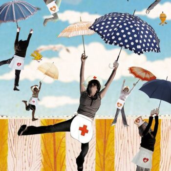pggm zorg bevlogenheid werken in de zorg illustratie professioneel editorial plezier in je werk pggm