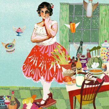 consument illustratie editorial consumentenbond collage stad wonen types mensen bewoners goede illustratie professioneel fruit gezond eten vitamines dieet fabels en feiten afvallen dunner worden te dik