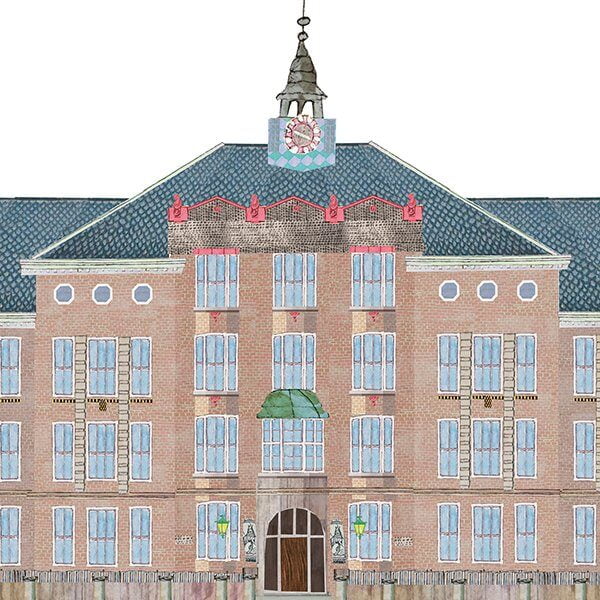 beschermd stadsgezicht stadsontwikkeling gemeente rotterdam plattegrond portret architectuur gebouwen iconen historisch typisch toonaangevend typerend gevels structuren stadsgezicht monument beeldkwaliteit stedenbouw architectuur collage illustratie professioneel Grootzus sfeervol vrolijk kralingen rotterdam oost hoflaan Vijverlaan Lambertuskerk vijverweg apenhof libanon lyceum Kralingse school arboretum trombenburg klassiek historisch