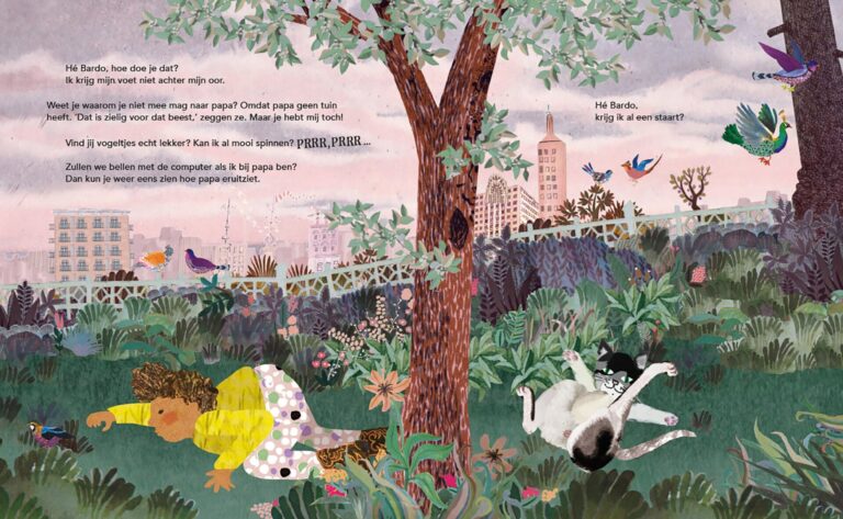 Illustratie illustration collage professioneel sfeervol redactioneel boekillustratie tijdschrift onderwerp intelligent doelgericht innemend gevoelig grootzus fantasie realistisch grafisch figuratief fotografisch nostalgisch vintage vrolijk humor doeltreffend kinderboek Sjoerd kuyper Sjoerd Kuijper kuiper scheiden gescheiden ouders scheiding kinderen gescheiden ouders poes vriendschap missen gemis Origineel uniek feest vintage retro poesie nostalgie gezellig vrolijk kleurrijk stoer schattig nostalgisch stad rode kater liefde nieuwe liefde stiefouders stiefmoeder liefde zwemdiploma diploma halen kinderboek heen en weer