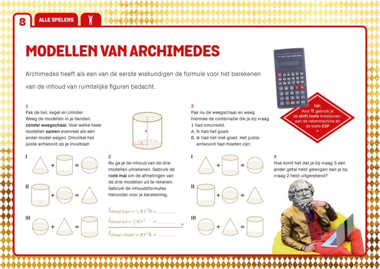 educatieve illustraties voor lesmateriaal museum boerhaave over wiskunde abc