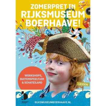 illustratie voor de posters en flyers van de zomer campagne van rijksmuseum boerhaave