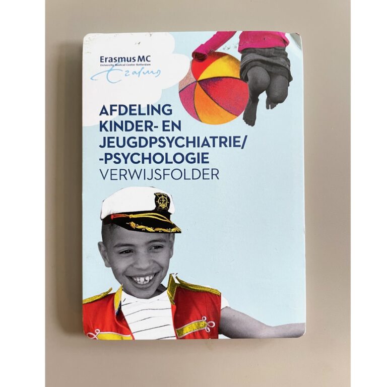 illustraties voor informatie folder van de afdeling kinder en jeugdpsychiatrie in het erasmus mc