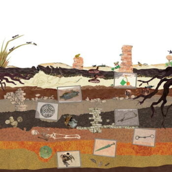 informatieve illustratie over grondlagen voor schoolboeken van thieme meulenhoff