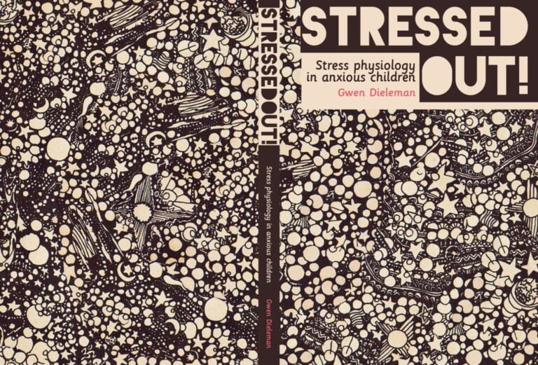 proefschrift cover stress kinderen angst angststoornis Gwen Dieleman minder- en jeugdpsychiatrie psychologie studiecover ontwerp omslag