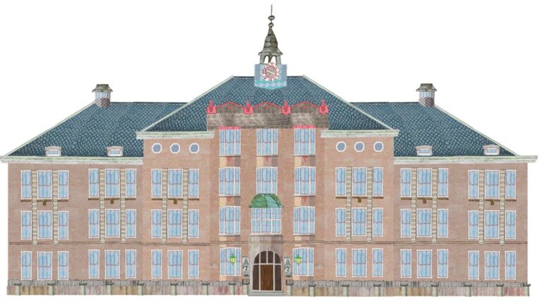 beschermd stadsgezicht stadsontwikkeling gemeente rotterdam plattegrond portret architectuur gebouwen iconen historisch typisch toonaangevend typerend gevels structuren stadsgezicht monument beeldkwaliteit stedenbouw architectuur collage illustratie professioneel Grootzus sfeervol vrolijk kralingen rotterdam oost hoflaan Vijverlaan Lambertuskerk vijverweg apenhof libanon lyceum Kralingse school arboretum trombenburg klassiek historisch