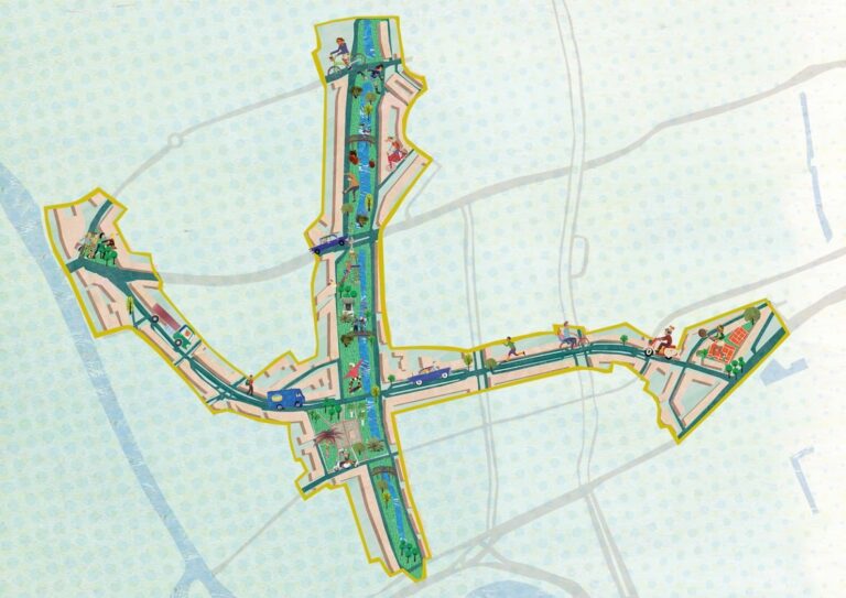 beschermd stadsgezicht stadsontwikkeling gemeente rotterdam plattegrond portret architectuur gebouwen iconen historisch typisch toonaangevend typerend gevels structuren stadsgezicht monument beeldkwaliteit stedenbouw architectuur collage illustratie professioneel Grootzus sfeervol vrolijk rotterdam west binnenweg Mathenesserlaan gemeentearchief binnenweg heemraadssingel heemraadsplein klassiek historisch