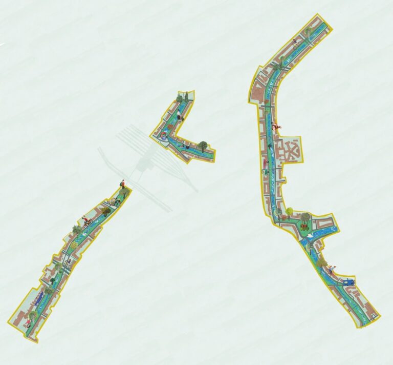 beschermd stadsgezicht stadsontwikkeling gemeente rotterdam plattegrond portret architectuur gebouwen iconen historisch typisch toonaangevend typerend gevels structuren stadsgezicht monument beeldkwaliteit stedenbouw architectuur collage illustratie professioneel Grootzus sfeervol vrolijk Singels bergsingel heemraadssingel Provenierssingel Boezemsingel bergsingelkerk westersingel eendracht eendrachtsweg gevangenis gerechtsgebouw noordsingel noorderbrug Crooswijk liskwartier vuilvishuisje klassiek historisch