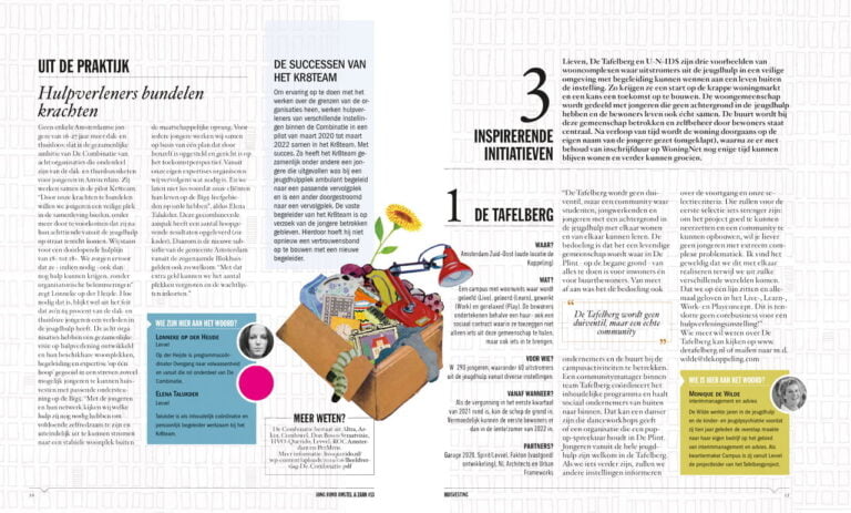 selectie van illustraties voor tijdschrift jong voor jeugdhulpverleners in amsterdam