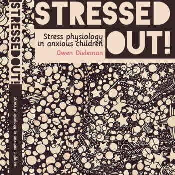 proefschrift cover stress kinderen angst angststoornis Gwen Dieleman minder- en jeugdpsychiatrie psychologie studiecover ontwerp omslag