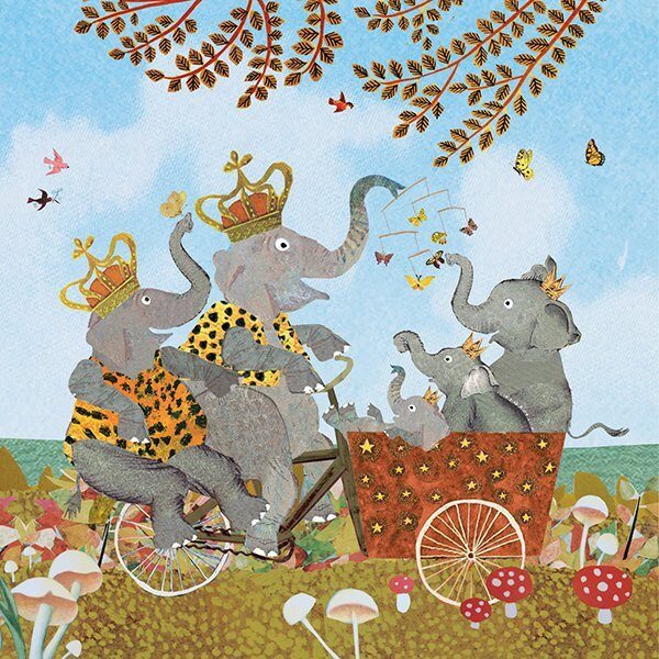 Geboortekaartje, aankondiging, announcement, birth, kaartje, birthcard, card, baby, babycard, Origineel, uniek, feest, vintage, retro, poesie, nostalgie, gezellig, vrolijk, grappig, kleurrijk, stoer, schattig, nostalgisch, fantasie, creatief, art, kunst, illustratie, illustration, kijkplaat, zoekprent, zoekplaat, zoekboek, kinderboek, prentenboek, festival reizen, gepersonaliseerd, Bloemen, dieren, broer, zus, kindje, meisje, jongen, genderneutraal, gender, neutraal, cultuur, inclusief, grote broer grote zus, siblings, grootbroer, olifant, Olli, familie, gezin, bakfiets, bakfietsmoeders, vlinders, herfst, bruin, oker, paddestoelen, herfstbos, derde kind,
