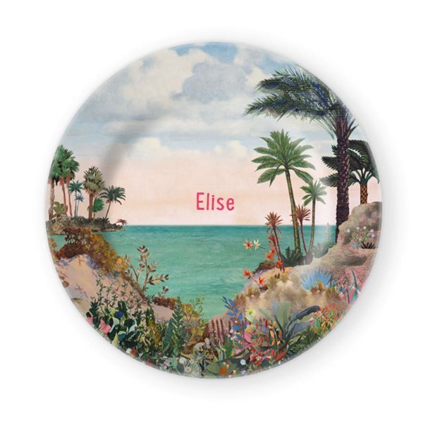 Kinderbord ontbijtbord melamine polymeer feestbord geboortebord bordje taartvorm kerst kaartbordje, taart, eiland, moederdag, moederdag cadeau, verjaardagscadeau, verjaardag, vakantie, reis, onbewoond eiland, palmbomen, Ibiza, kado, zee, azuurblauw, feestdagen servies Origineel uniek feest vintage retro poesie nostalgie gezellig vrolijk kleurrijk stoer schattig nostalgisch fantasie creatief art kunst illustratie illustration gouden boekje kijkplaat zoekprent zoekplaat zoekboek kinderboek festival reizen gepersonaliseerd Bloemen dieren broer zus kindje meisje jongen genderneutraal gender neutraal cultuur