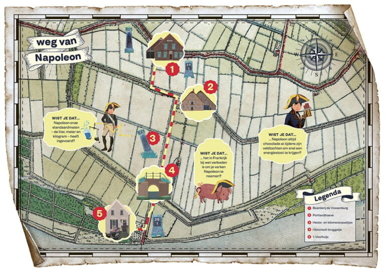 illustratie voor de posters en flyers van de napoleon dag in rhoon
