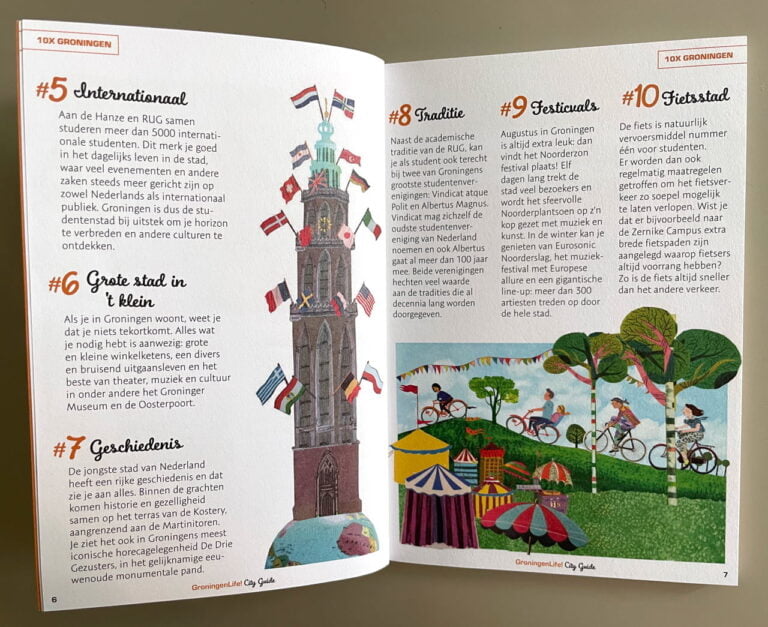 illustraties voor studenten city guide groningen