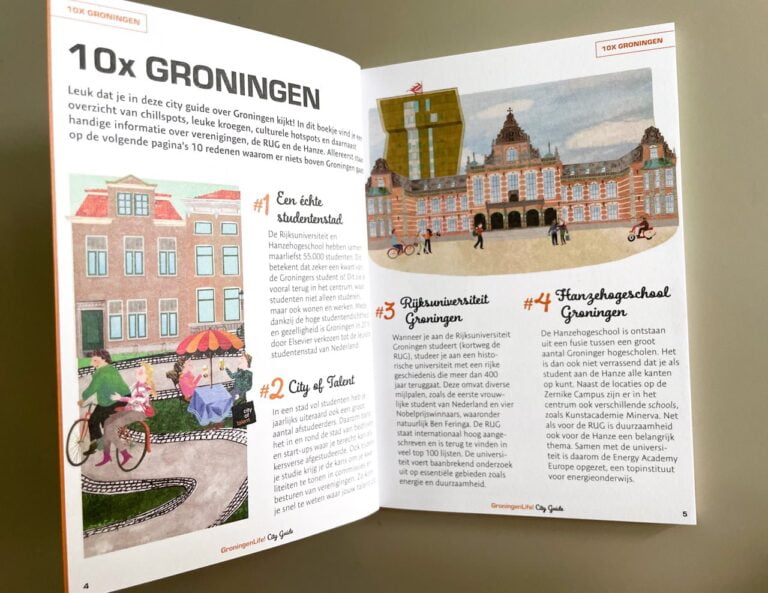 illustraties voor studenten city guide groningen