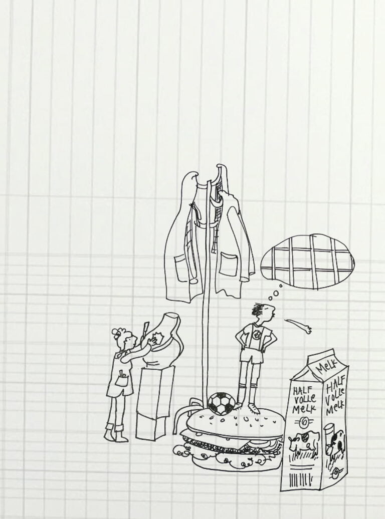 omslag ontwerp en binnenwerk doodle illustraties voor leerboek voor studenten van lerarenopleidingen