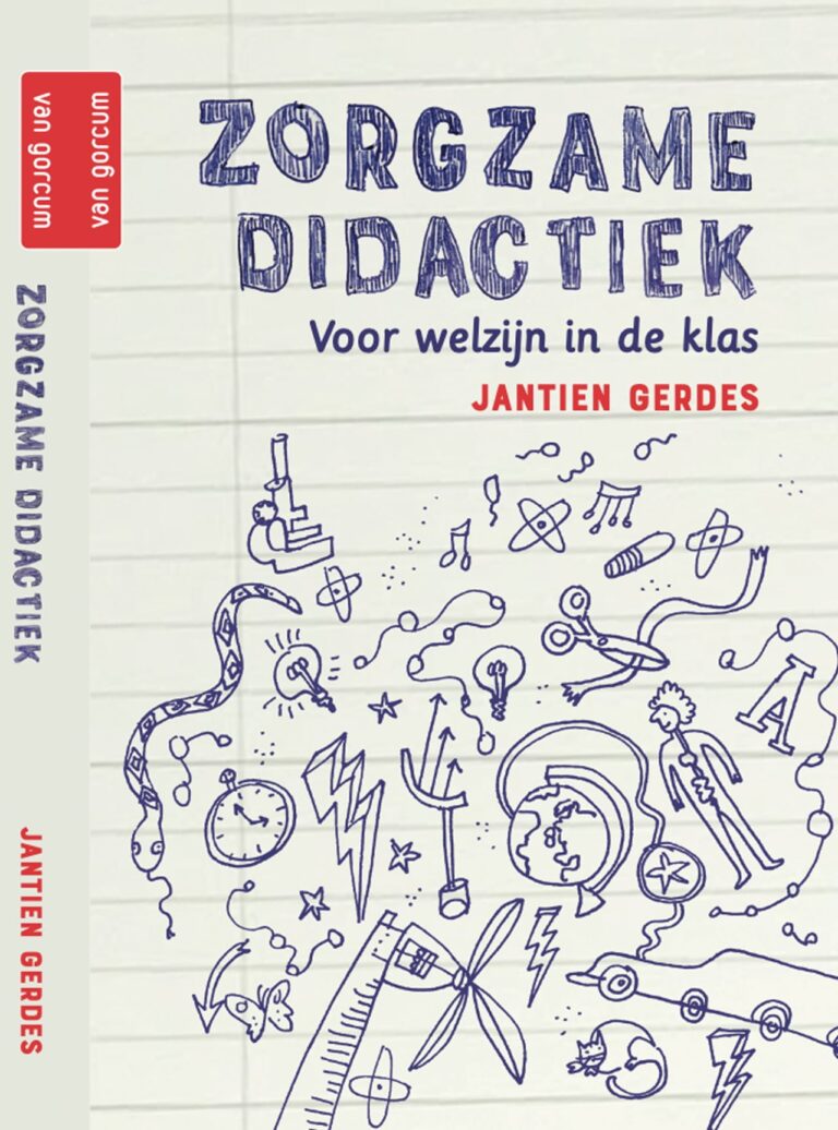 omslag ontwerp en binnenwerk doodle illustraties voor leerboek voor studenten van lerarenopleidingen