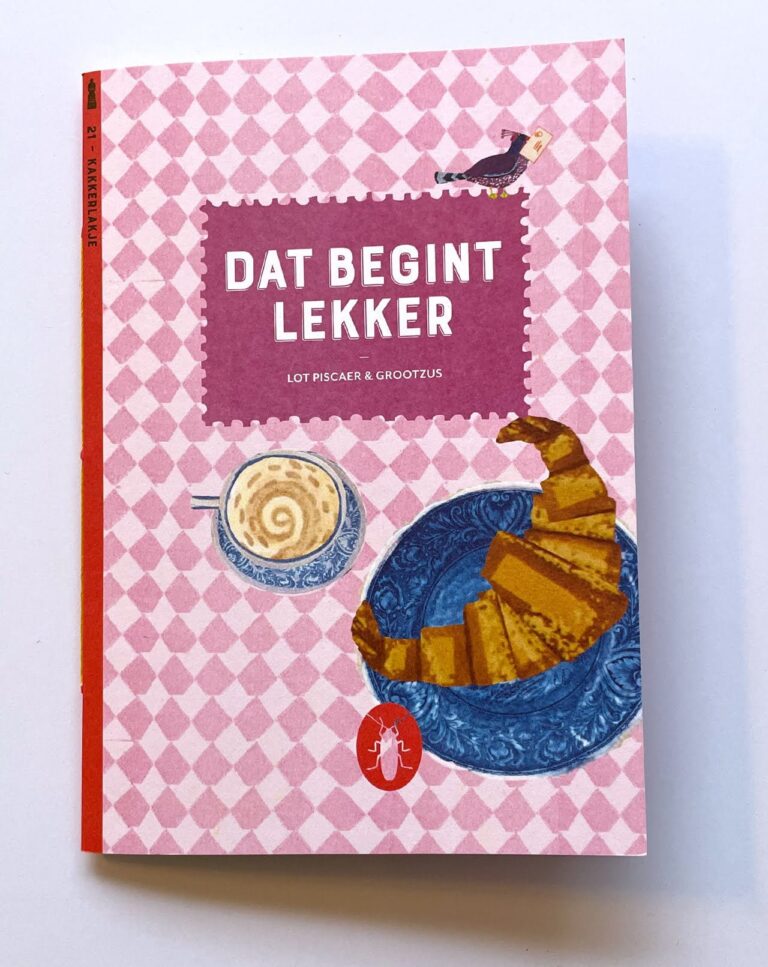 volledig gellustreerd loopvis kakkerlakje met tips pozie en verhalen over ontbijten