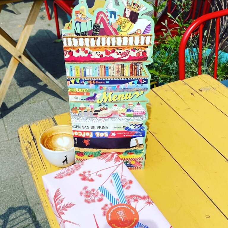 illustraties voor de leukste menukaart van ver van hier kinderboekwinkel en caf