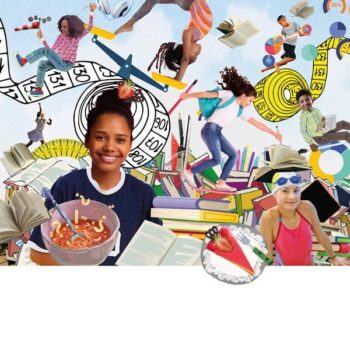 illustraties voor schoolboeken methode blits voor studievaardigheid en digitale geletterdheid van delubas voor basisonderwijs