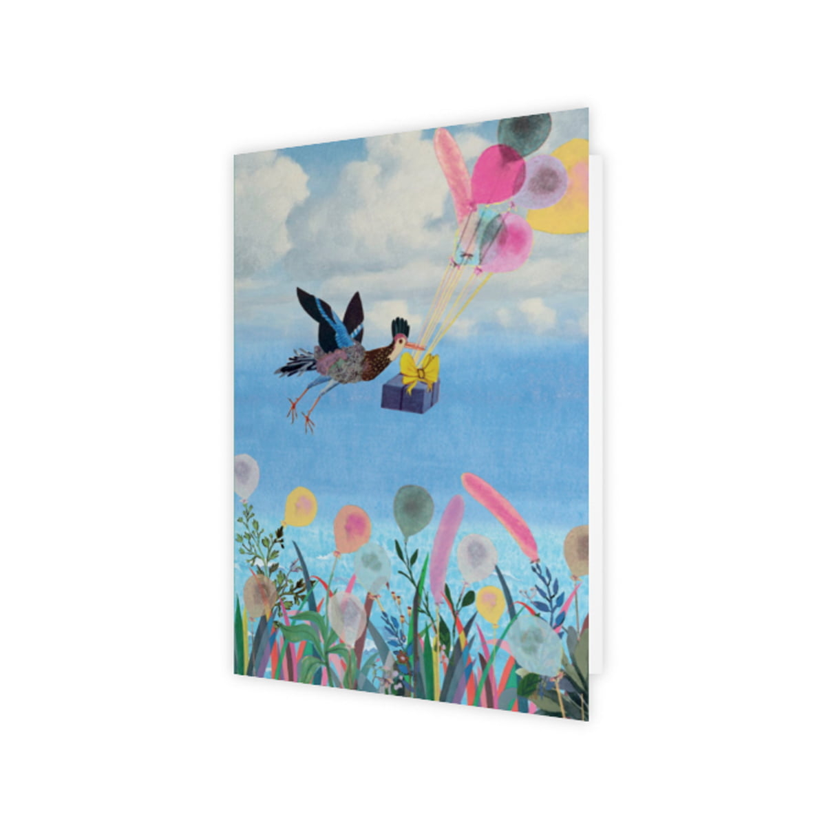 wenskaart ballonnen plukken