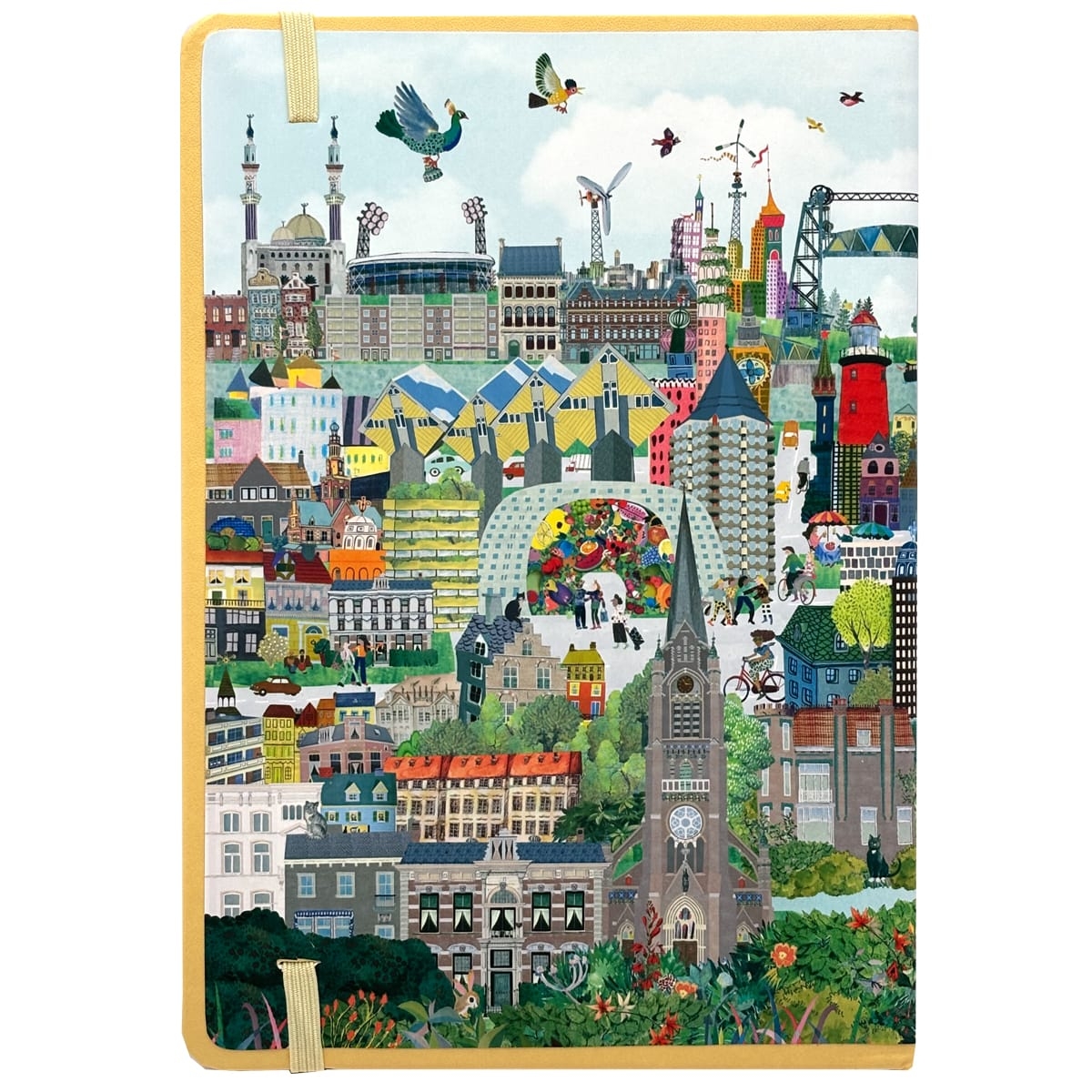 Dotted notitieboekje met kijkplaat van Rotterdam