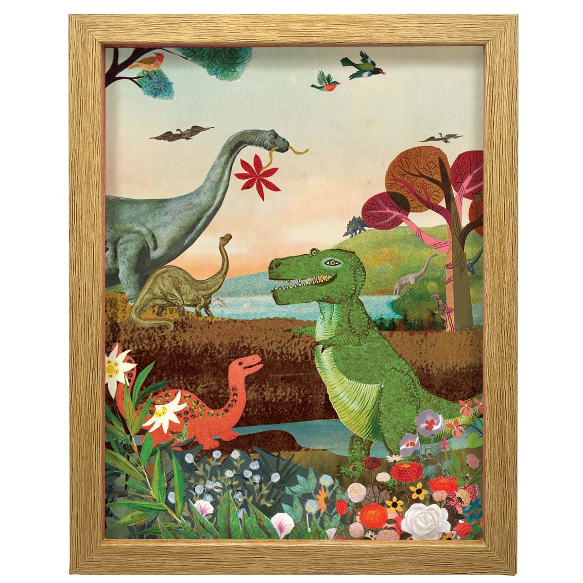 sfeervol lampje met stoere dino8217s in een kleurrijke dino wereld